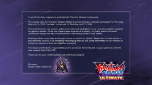 Battle Grounds Ultimate é adiado