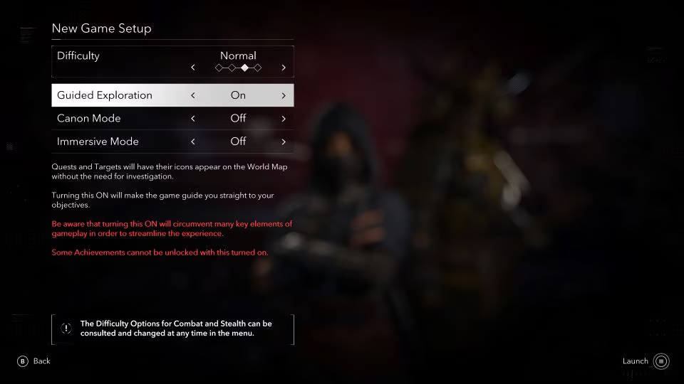 Assassin's Creed Shadows acessibilidade