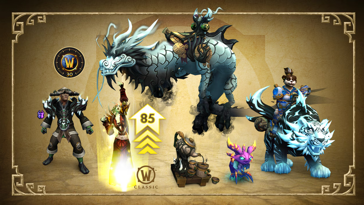 World of Warcraft Classic pacotes de upgrade Pandária