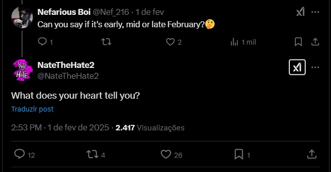 Captura de post de vazador especulando próxima State of Play
