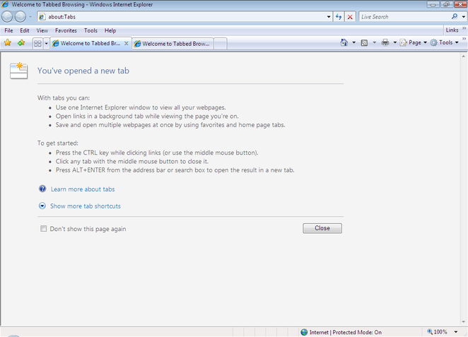 Internet Explorer 7.0