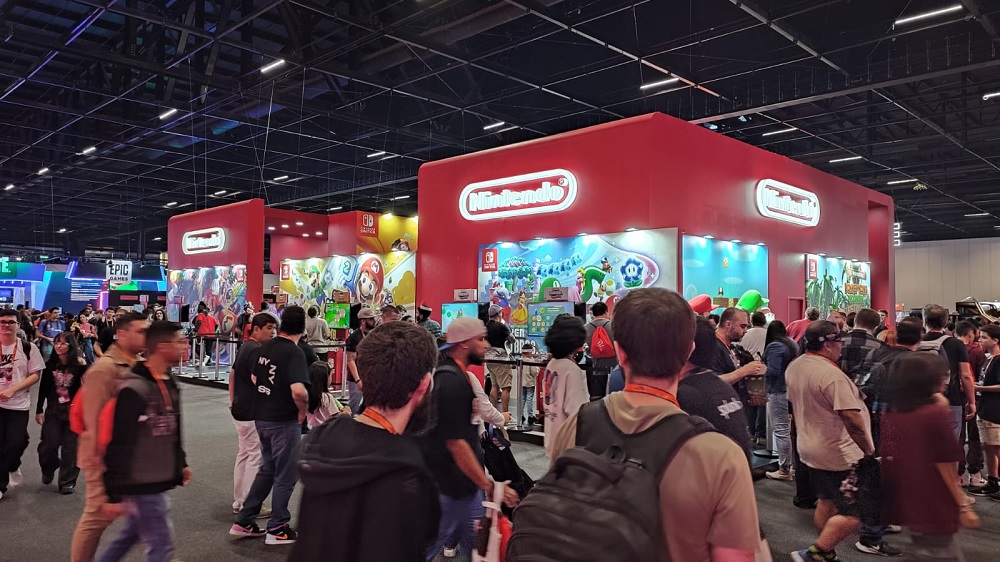 Estande da Nintendo na gamescom latam 2025