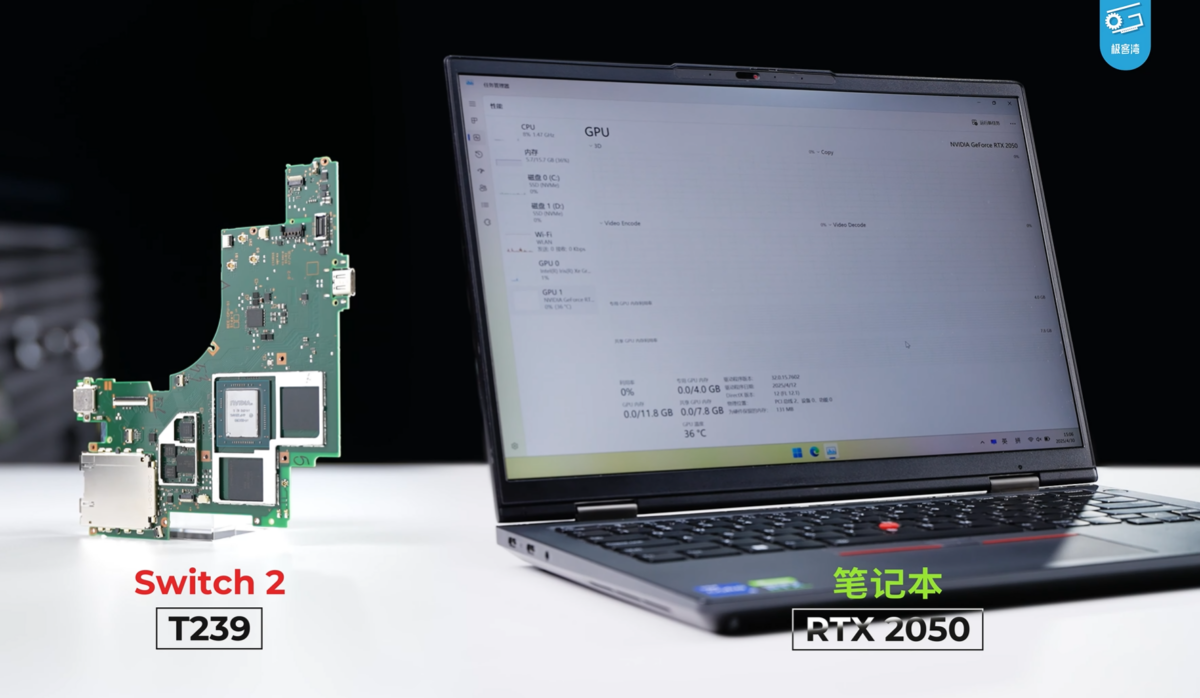 Imagens internas Switch 2 placa-mãe SoC