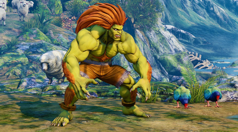 Personagem Blanka do Street Fighter