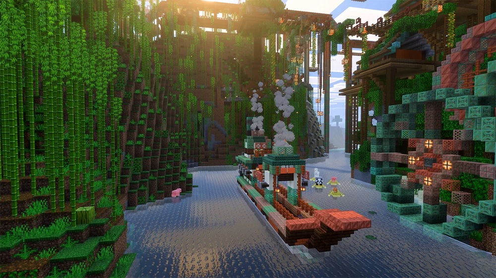 Captura de Minecraft com Vibrant Visuals