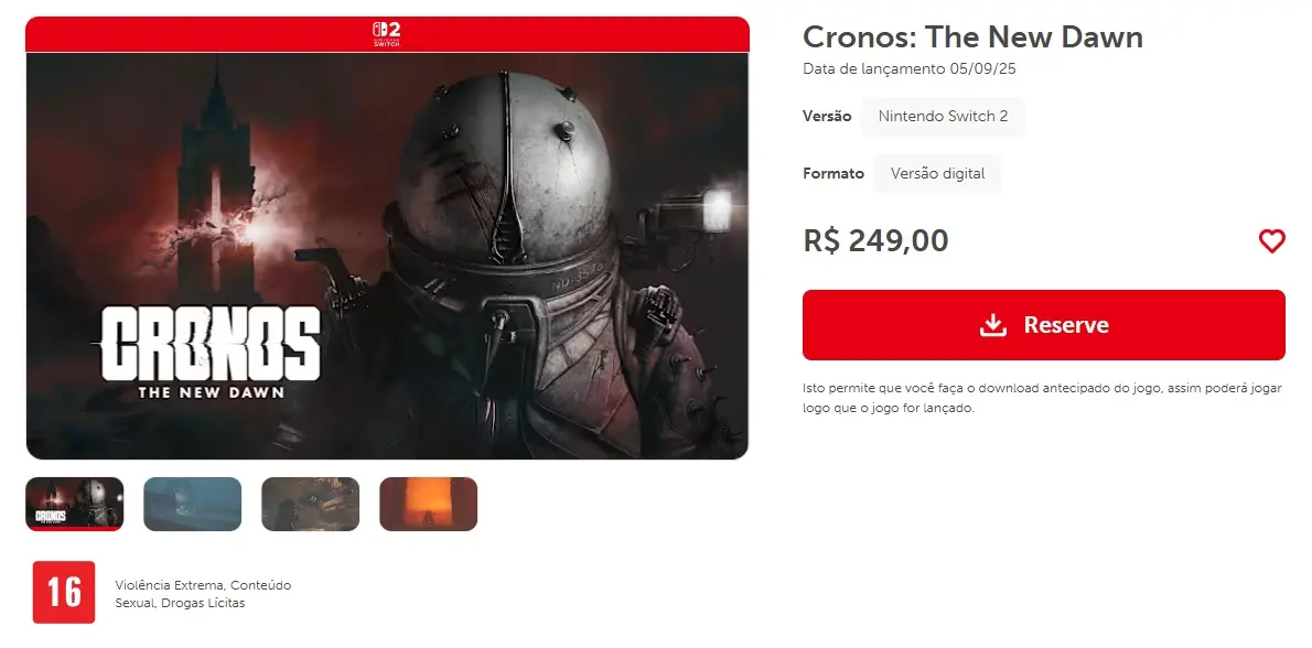 Cronos: The New Dawn tem lançamento confirmado para setembro