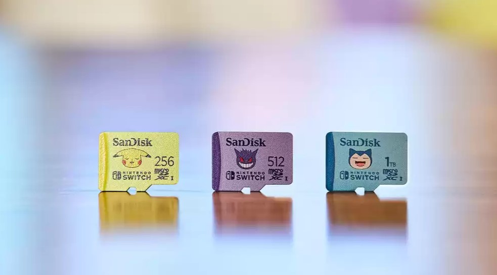 MicroSD cards de Pokémon da SanDisk
