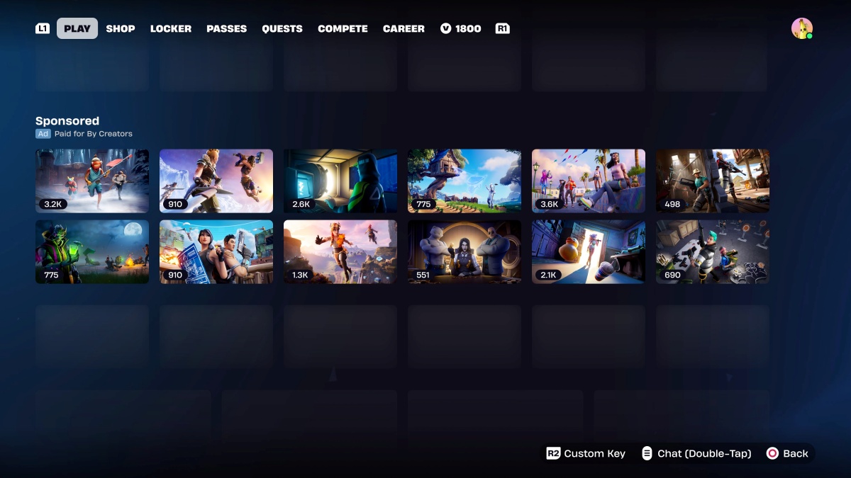 Fortnite vai permitir que criadores de ilhas vendam itens para jogadores