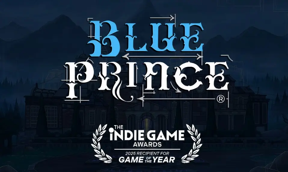 Blue Prince com o prêmio de Jogo do Ano no IGA 2025
