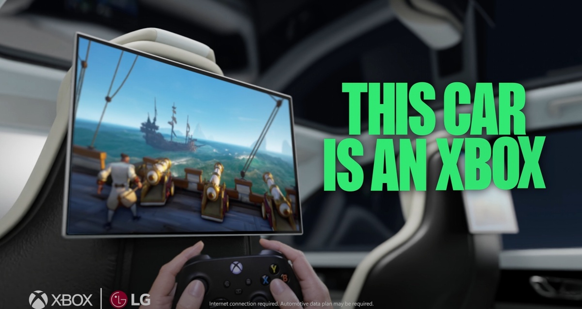 Xbox Cloud Gaming vai chegar a carros em parceria com a LG