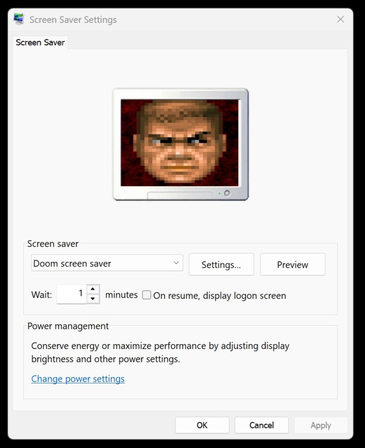 Captura do jogo como protetor de tela