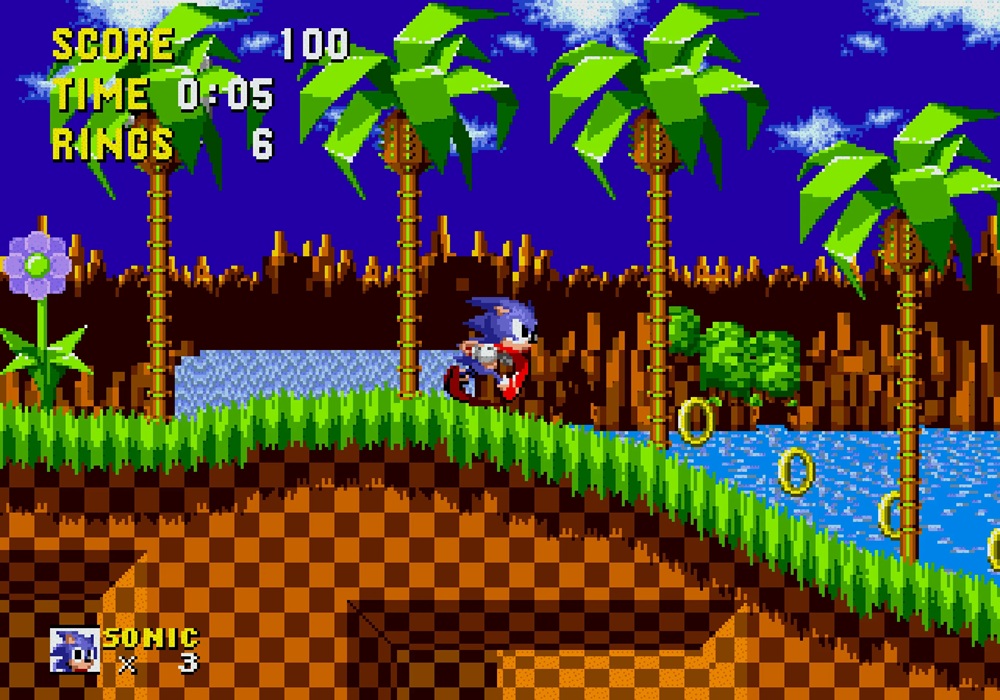 Gameplay do Sonic clássico