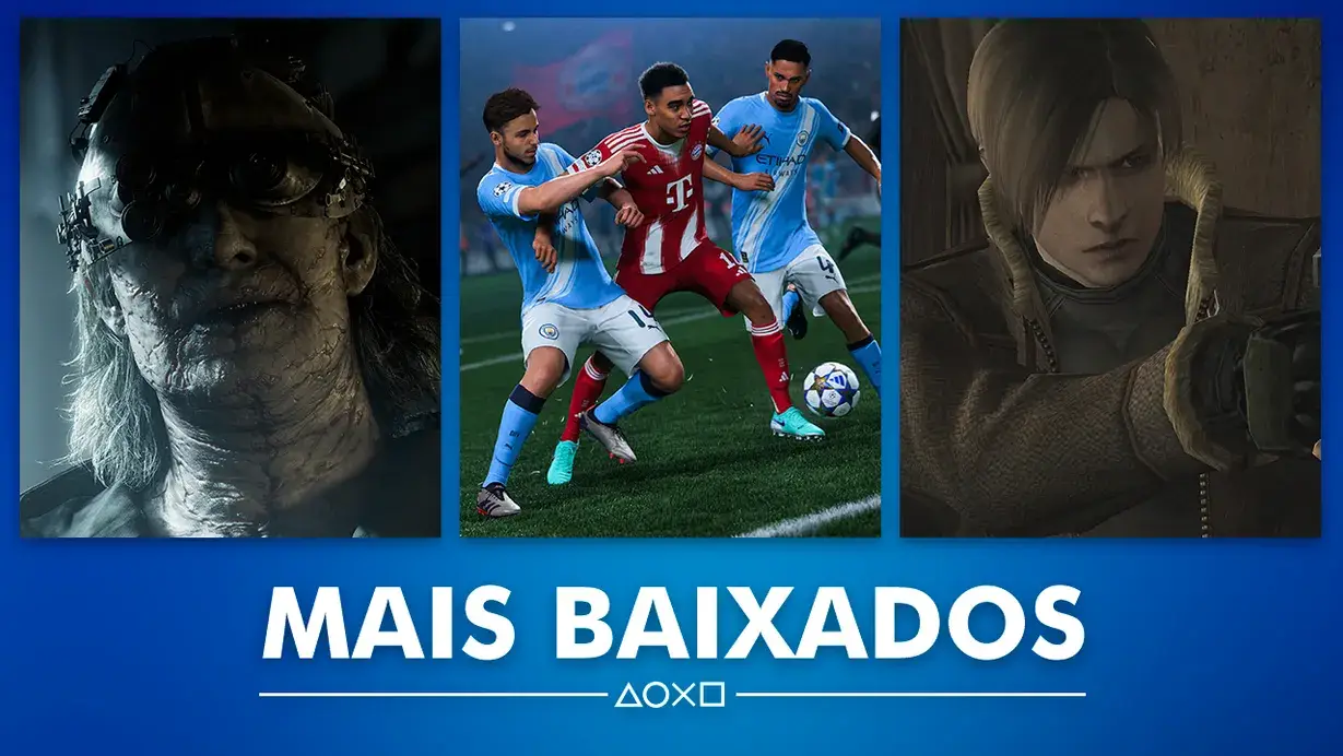 Mais baixados no PlayStation em fevereiro