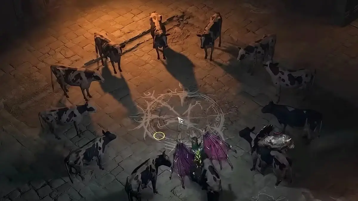 Após anos de procura, a Fase da Vaca de Diablo 4 é real. Veja como encontrá-la!