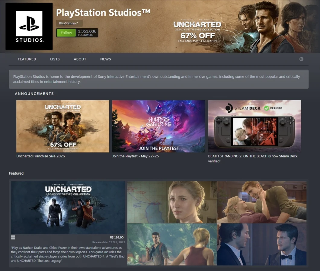 PlayStation confirma que não vai mais lançar jogos single player no PC