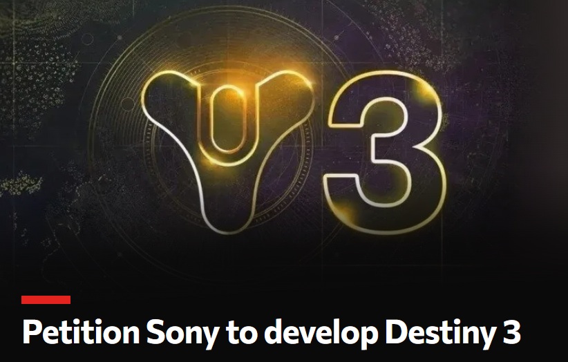 Logo de Destiny ao lado do número 3