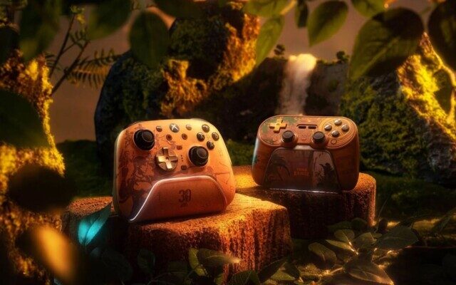 8BitDo lança edições especiais Tomb Raider 30 anos para dois controles com TMR