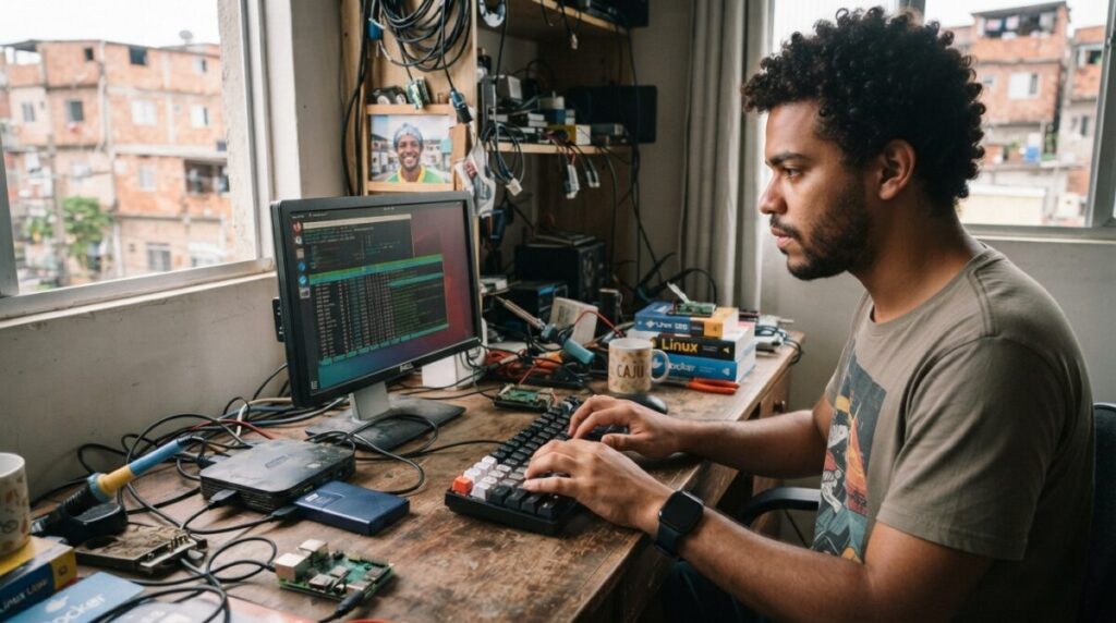 Desenvolvedor brasileiro transformou uma TV Box antiga em um mini servidor Linux com Plex, nuvem pessoal e bloqueio de anúncios