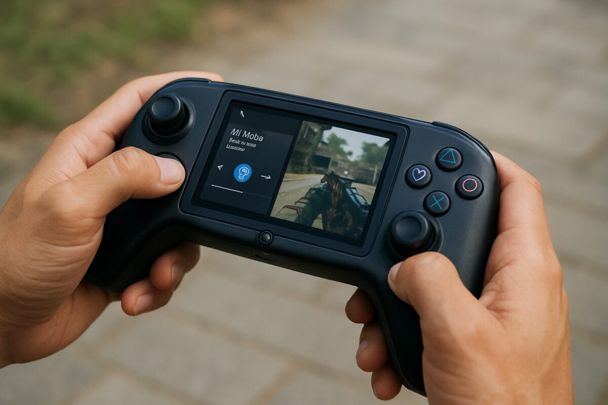 Novo controle da Nacon para PS5 tem tela embutida e permite mixar áudio do celular com o jogo